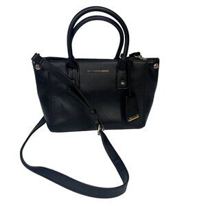 New York & Company Satchel Handbag Purse Adjustable Shoulder Strap Black